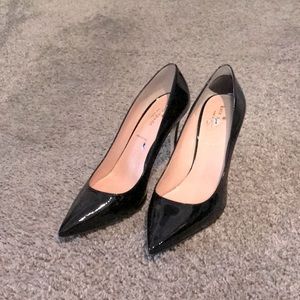 Black Patent Leather Stiletto Heel Kate Spade